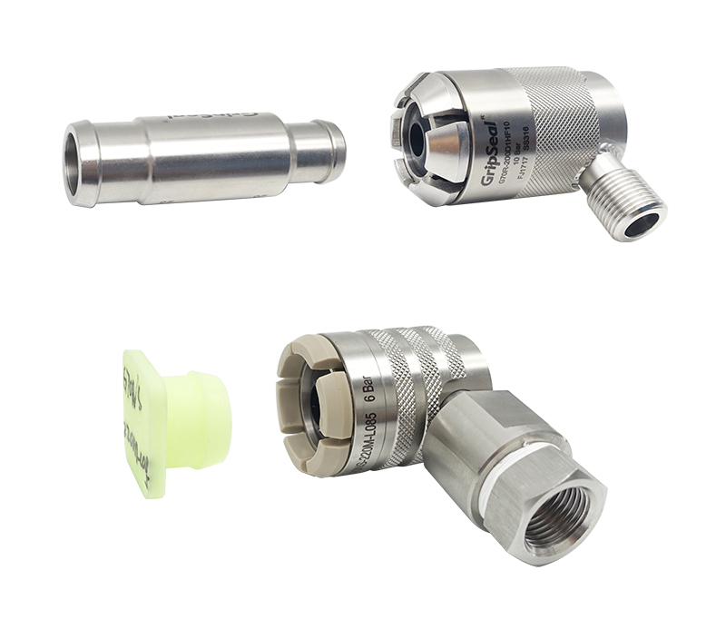 凸緣液冷水嘴快速密封接頭